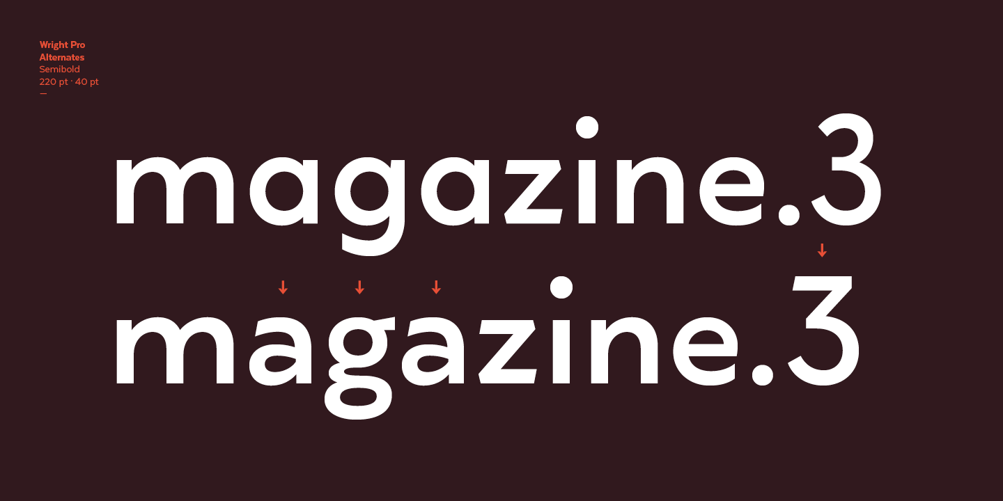 Wright Funk SemiBold Italic Font preview